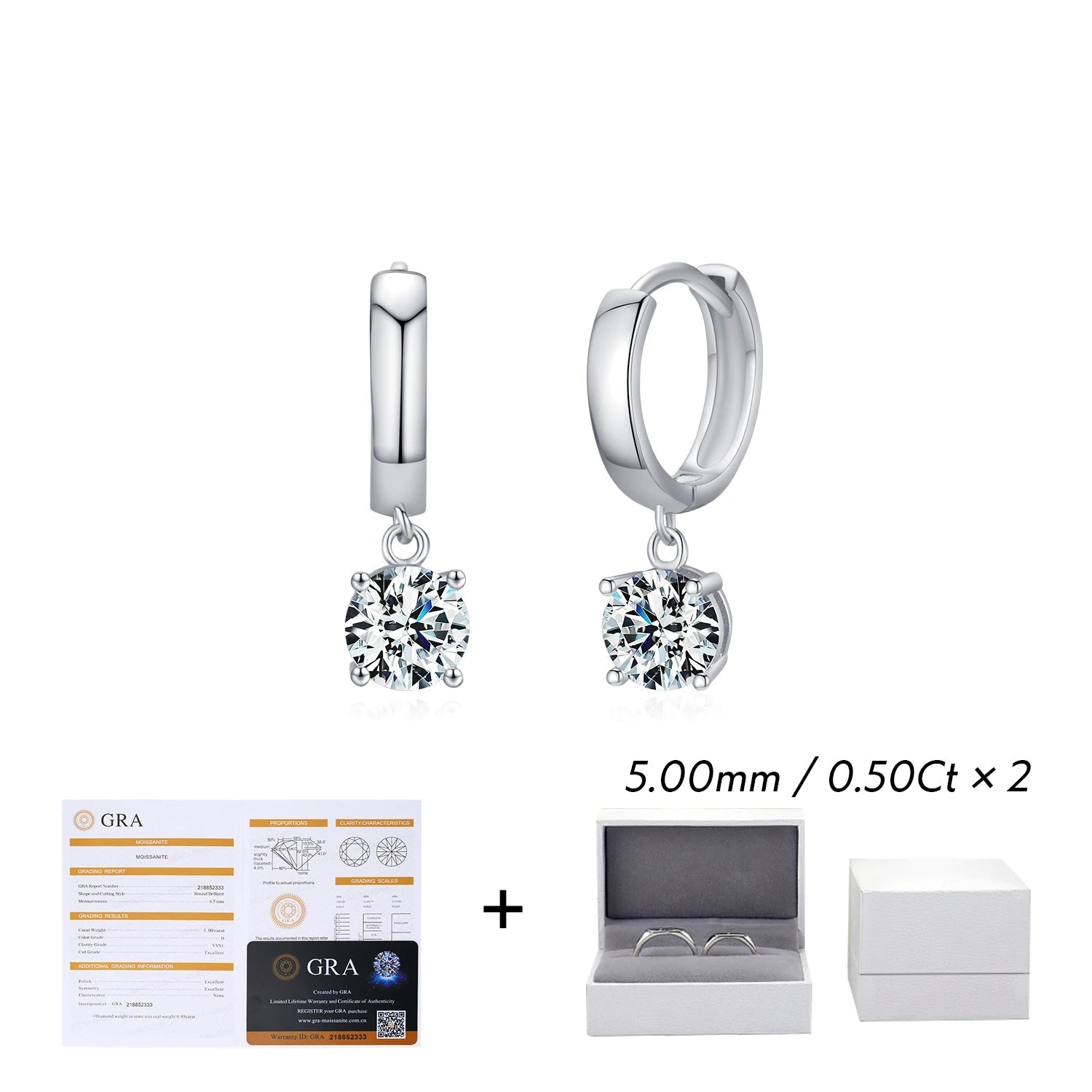 Timeless hoop earrings design highlighting moissanite jewelry fire