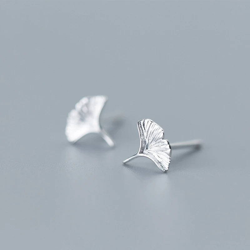 Sterling silver earrings crafted as subtle stud earrings