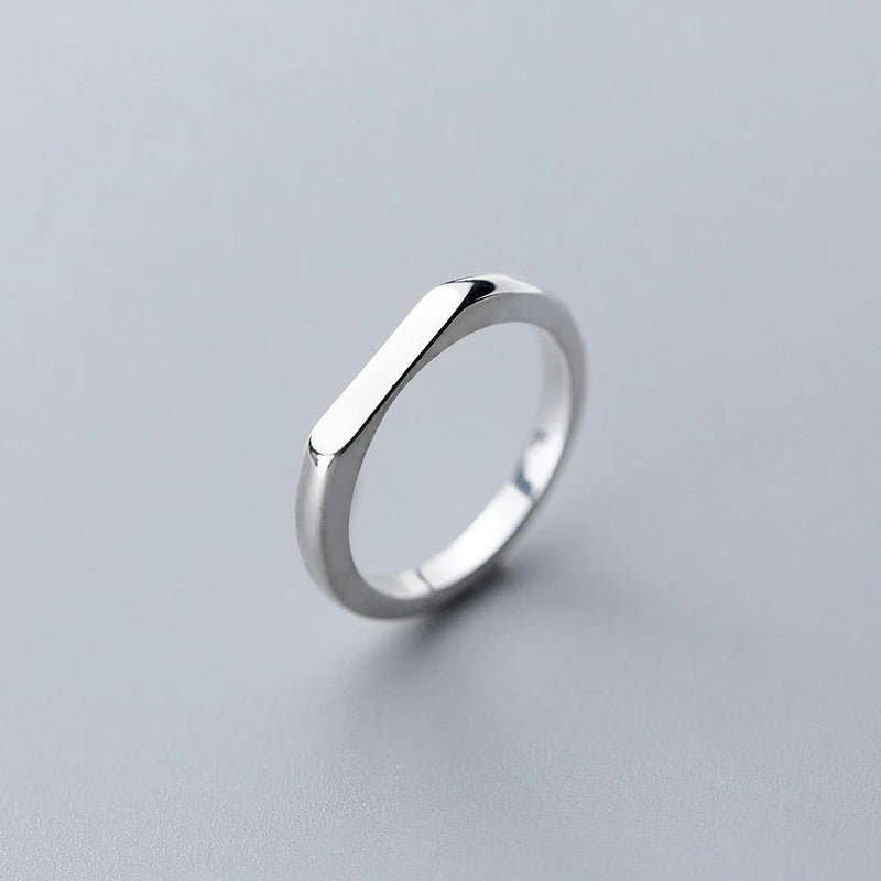 Sterling silver ring crafted in 925 sterling silver with smooth finish