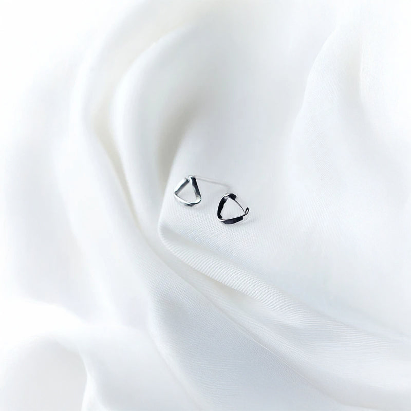 Silver earrings sterling with a classic stud earrings design