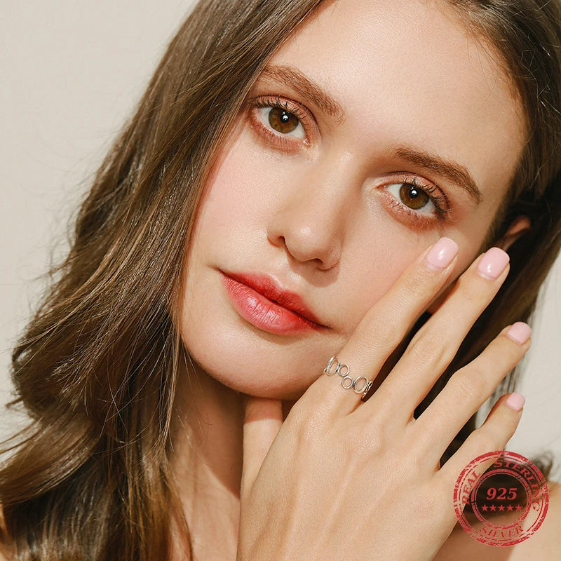 Ring for silver lovers irregular round shape and shine