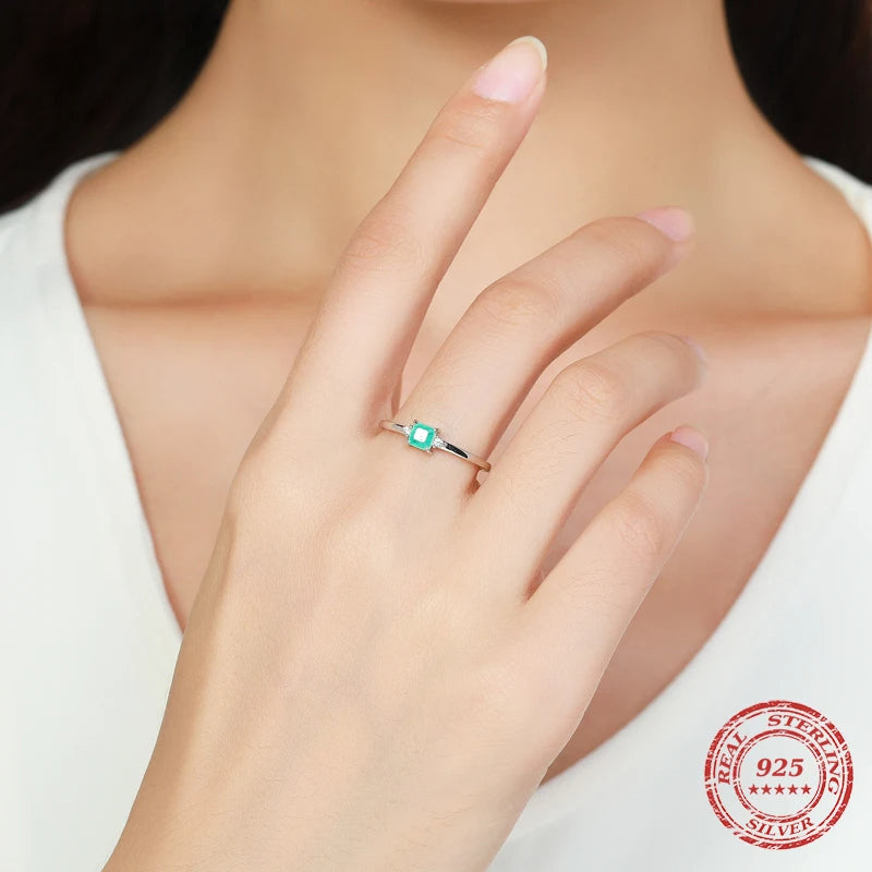 Jewelry set showing a polished 925 sterling silver necklace and ring