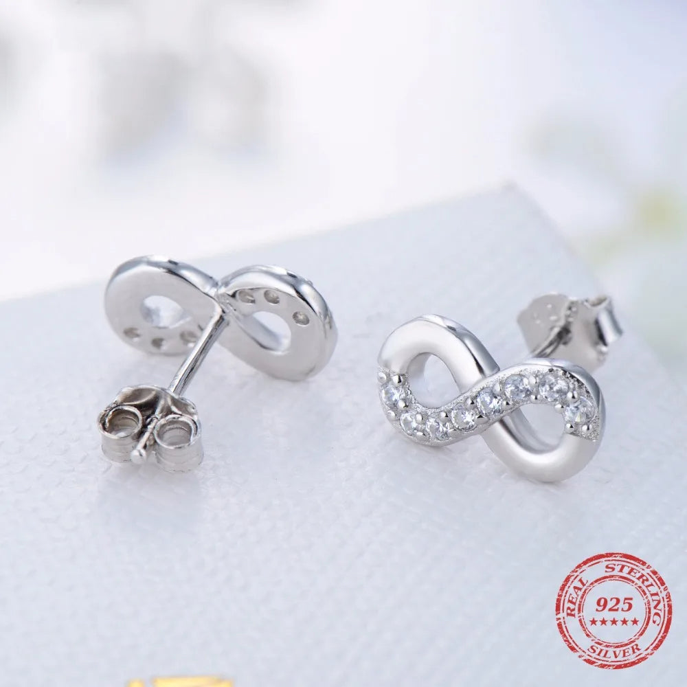 925 sterling silver stud earrings classic silver earrings
