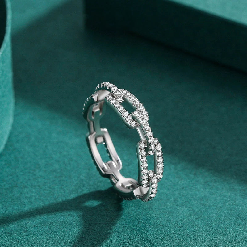 Minimal sterling silver ring with balanced ring size comfort