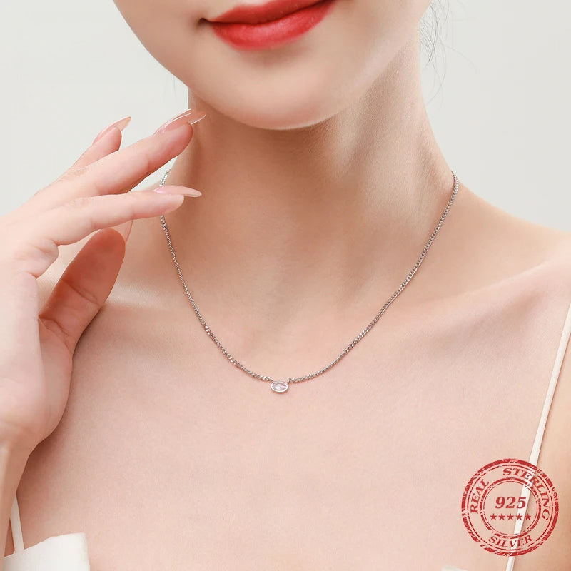 Bridal oval CZ pendant necklace matching earrings set