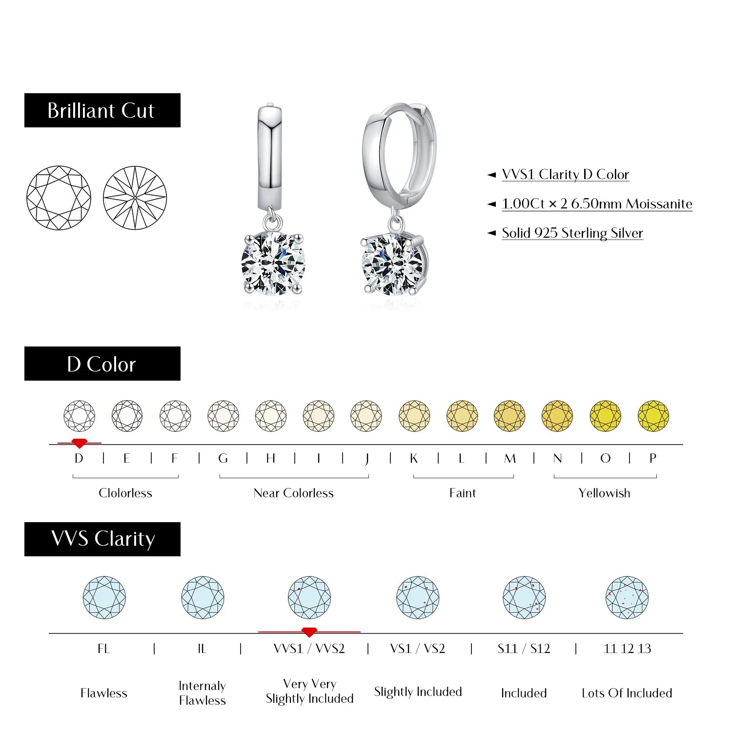 Lightweight ear rings crafted as sterling silver hoop earrings for daily wear