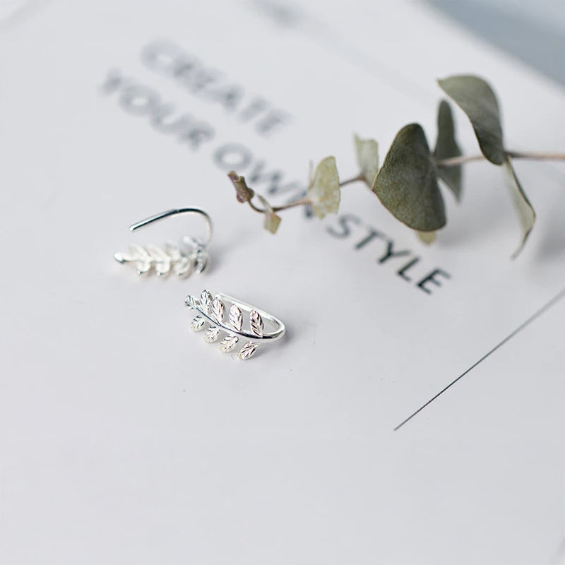 925 sterling silver hoop earrings with delicate lucky charm