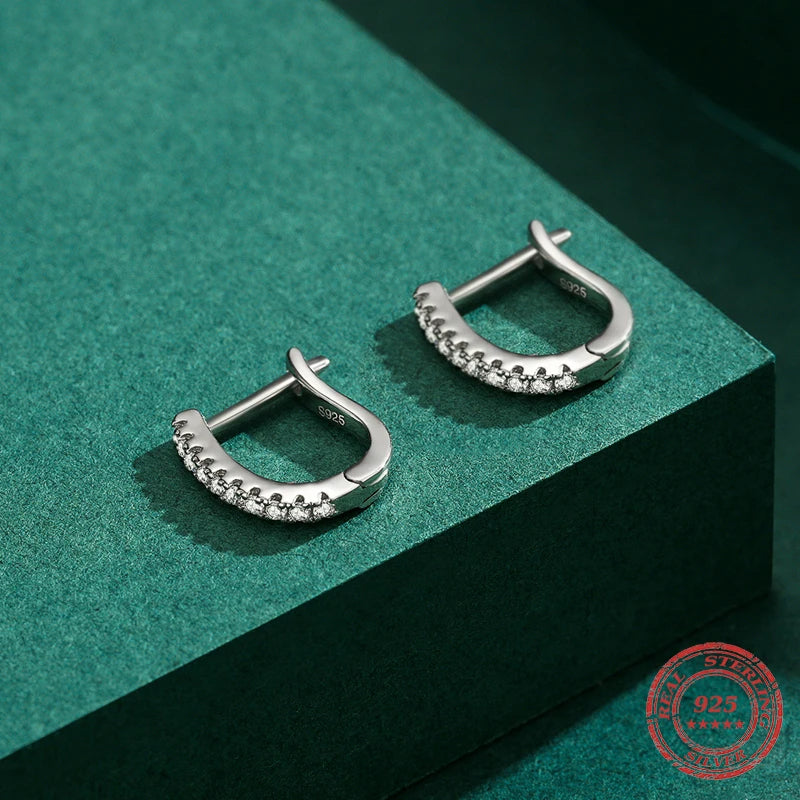 Silver hoop earrings sterling silver showcasing sleek everyday shine