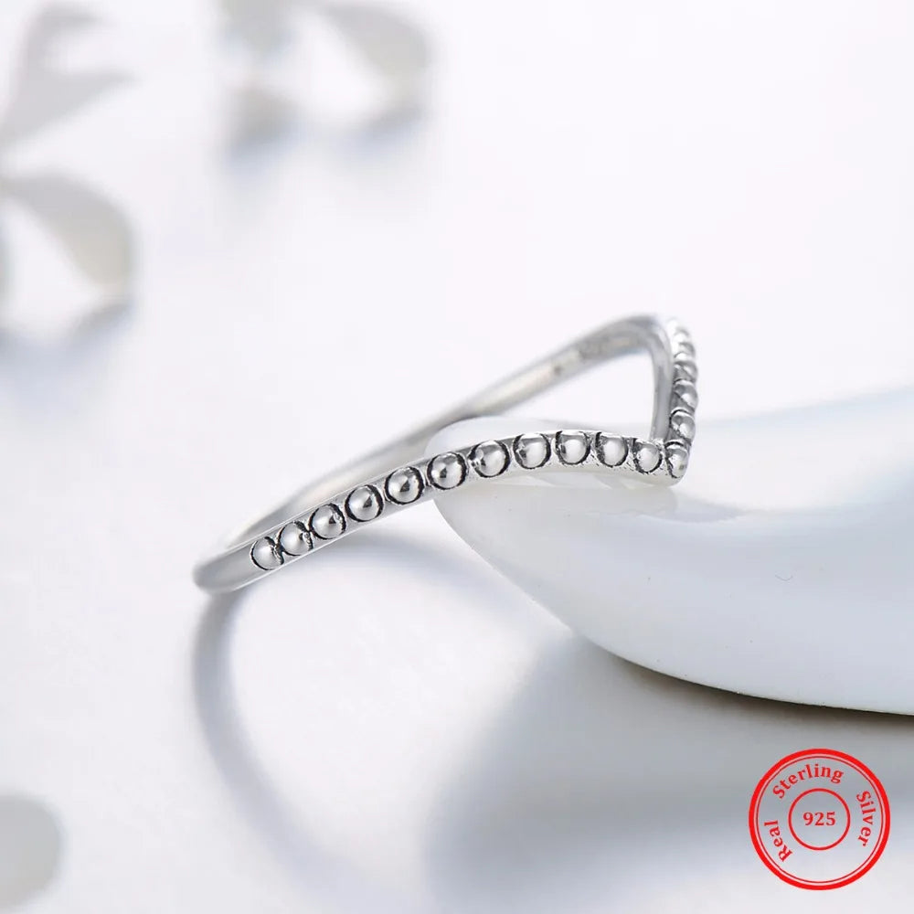 Sterling silver stackable ring modern design clean lines