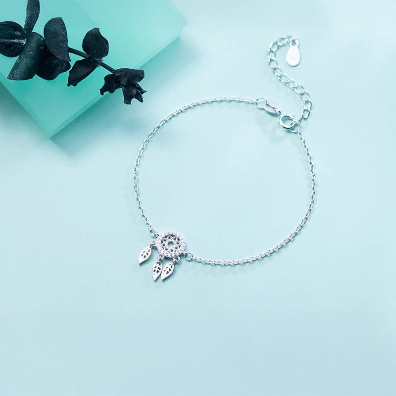 Sterling silver bracelet with smooth silver color finish