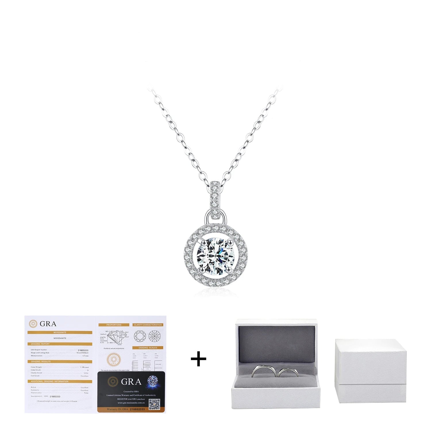 Refined necklace and pendant design with moissanite jewelry shine