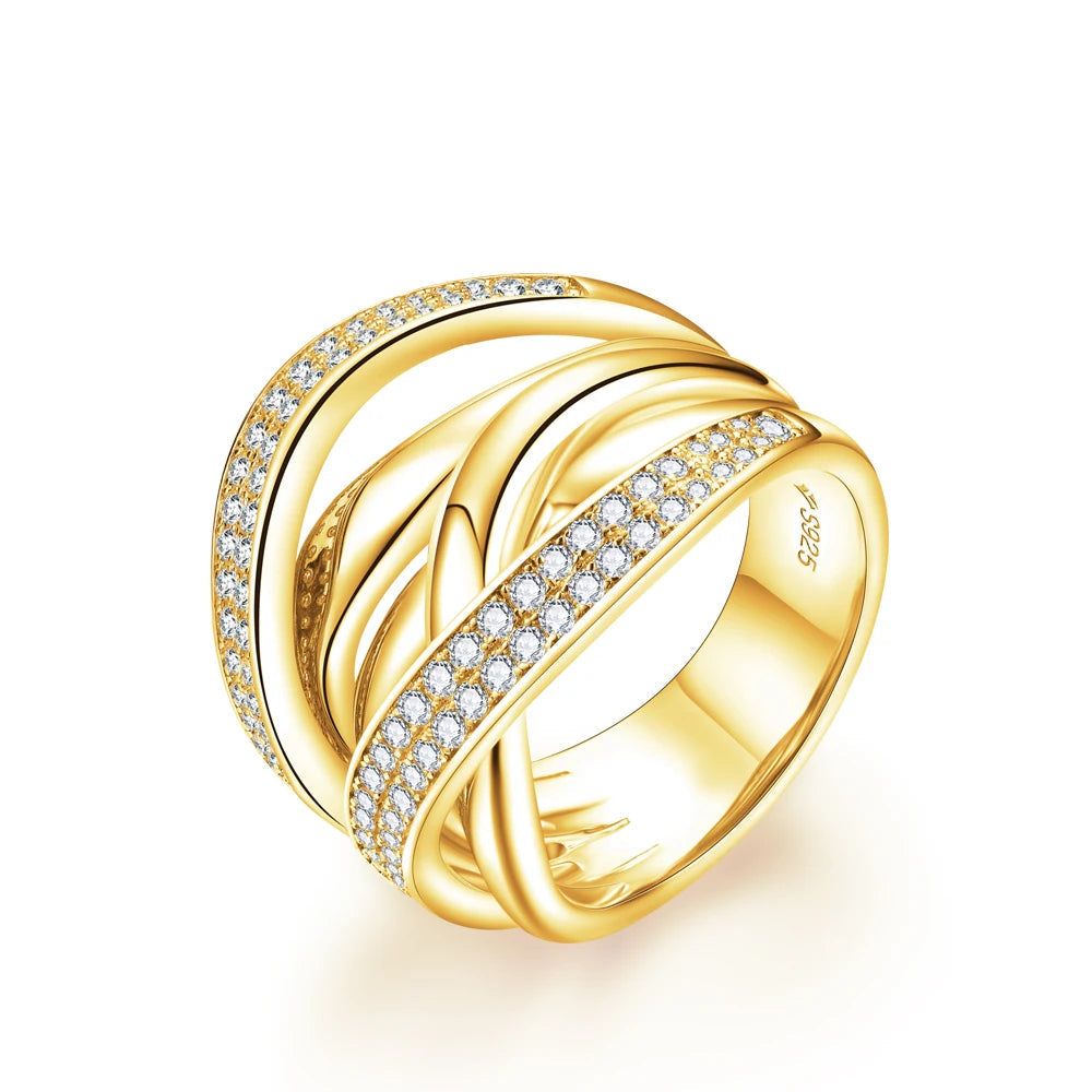 Diamond ring impression created by moissanite diamonds glow