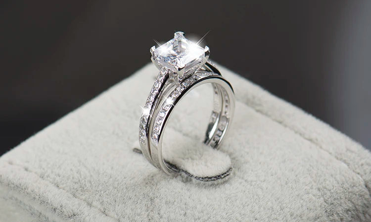 Sterling silver ring as a silver wedding ring for brides