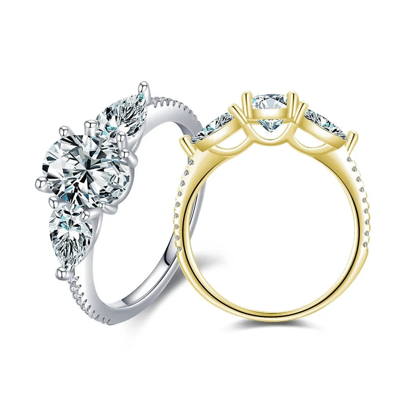 Classic oval ring profile showcasing an elegant oval zircon center