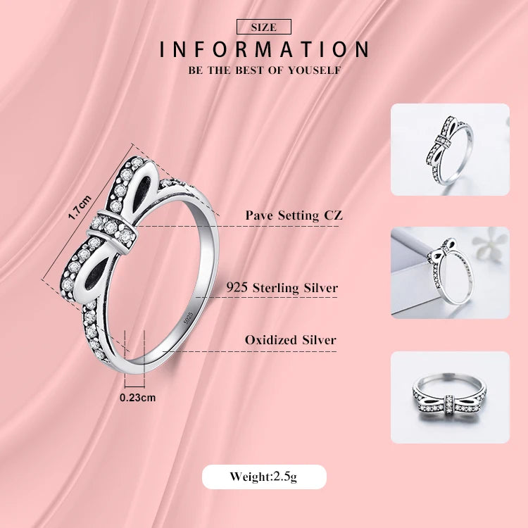 Sterling silver ring shown with cubic zirconia shine in a sterling ring design