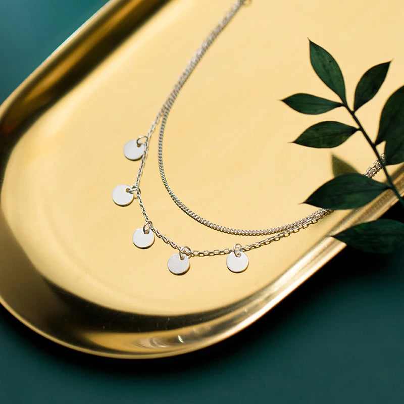 Chain necklace in silver color crafted from 925 sterling silver