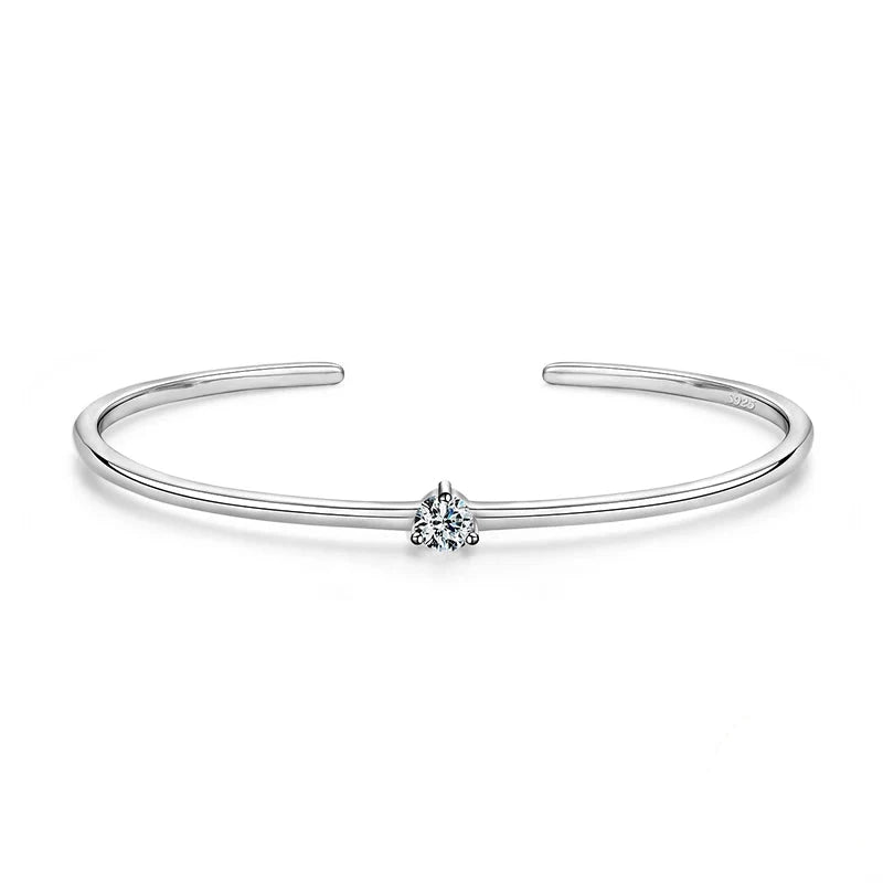 925 sterling silver bracelet with CZ in elegant silver color