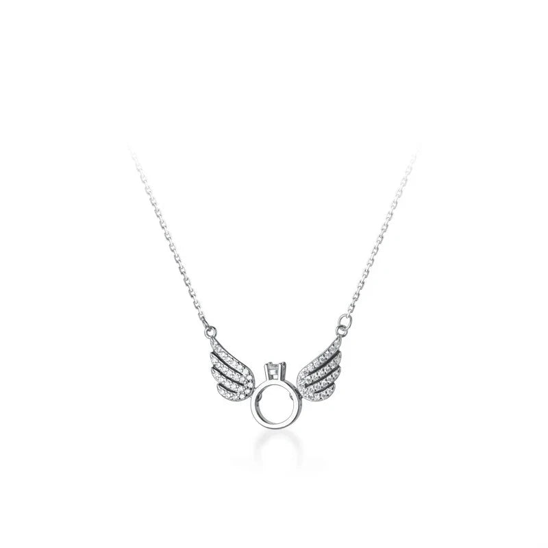 Sterling silver necklace featuring a pendant necklace on chain necklace