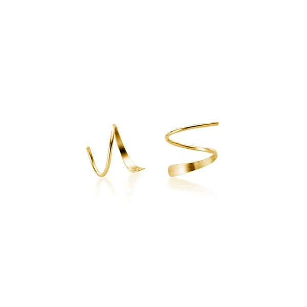 Sterling silver earrings with wave design classic stud earrings