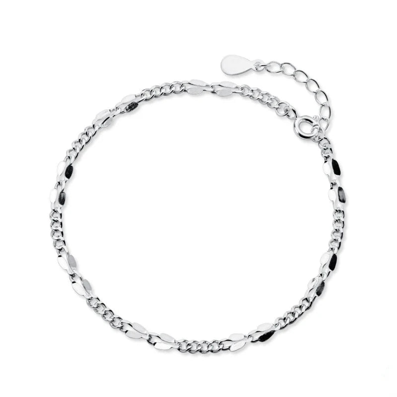 Sterling silver bracelet in 925 sterling silver with silver color