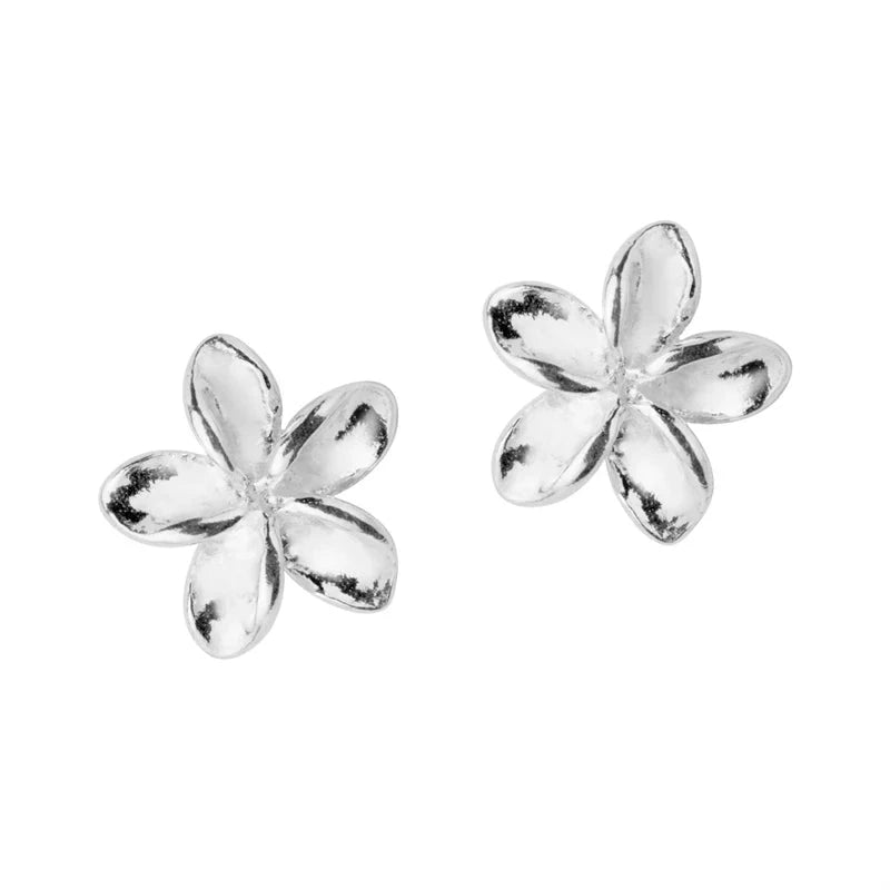 Cute earrings as flower earrings in 925 sterling silver