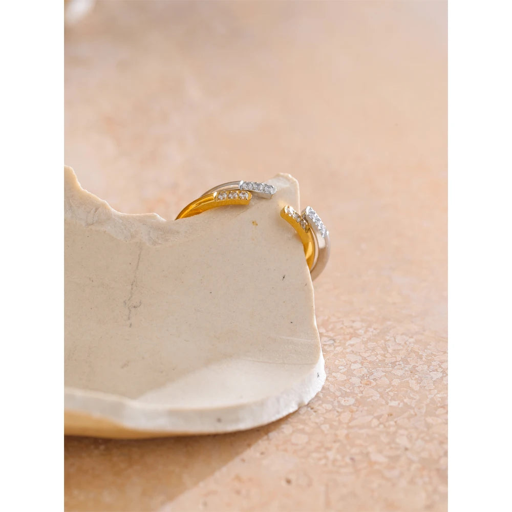 Open ring design offering finger and ring flexibility and minimalist elegance