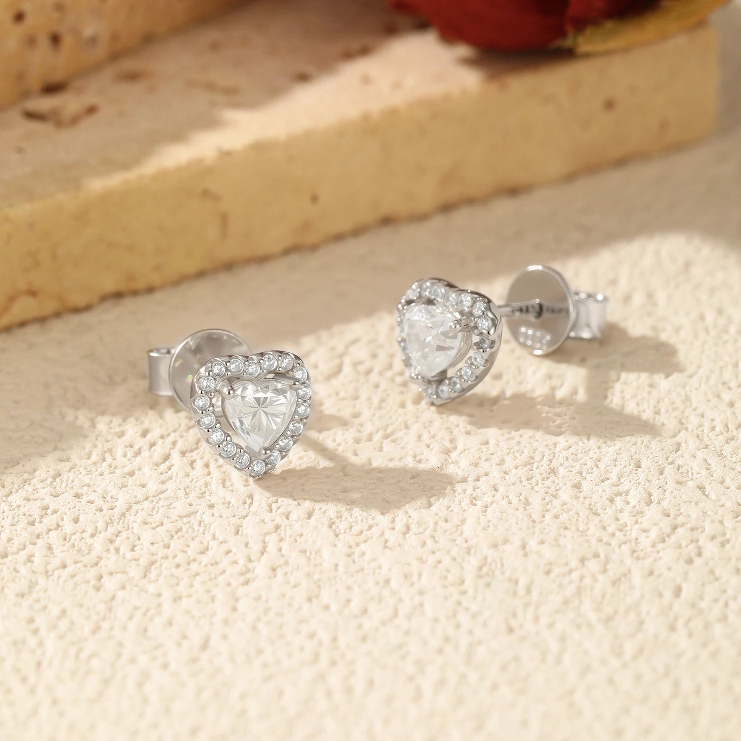 Elegant stud earrings for women featuring halo design brilliance