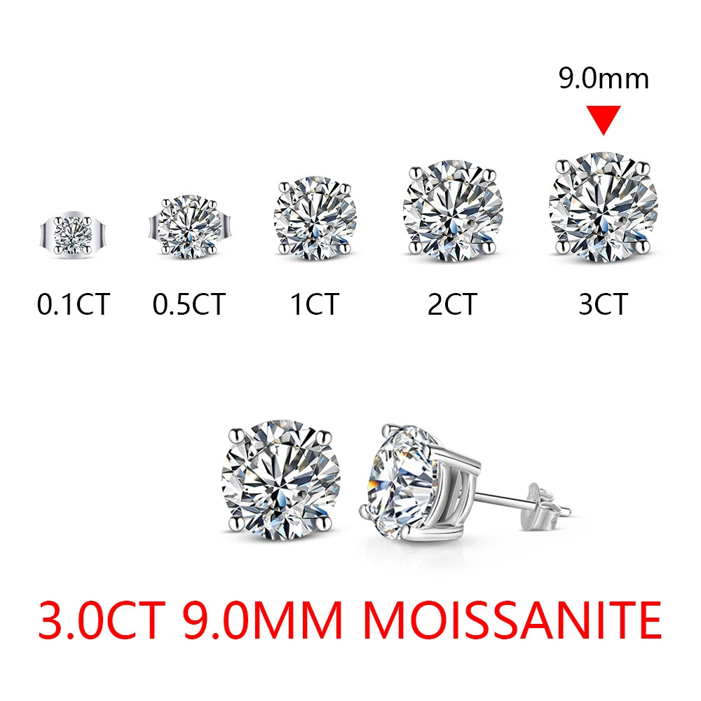 Soft light image of silver earrings with moissanite jewelry brilliance
