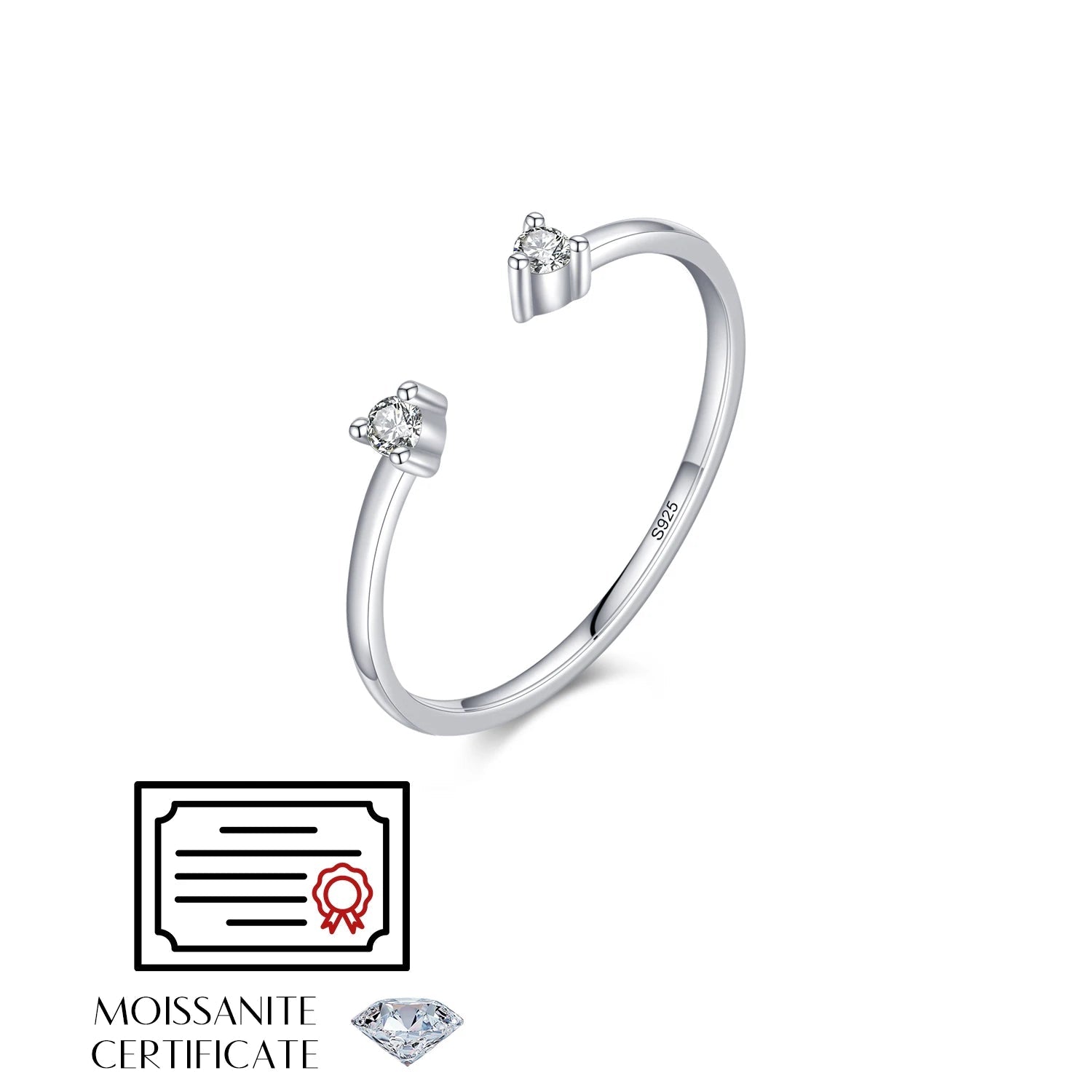 Elegant rings with moissanite ideal for wedding bands rings