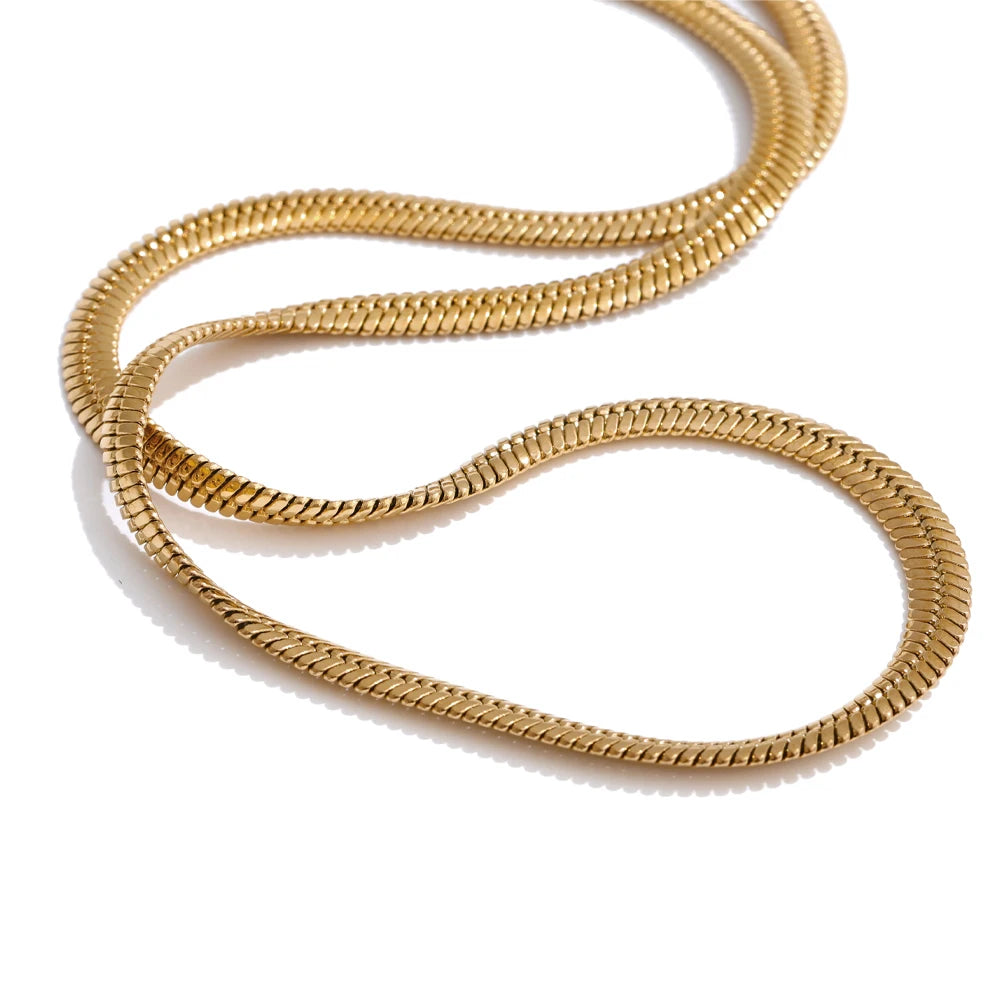 Gold and necklace stainless steel design with polished finish