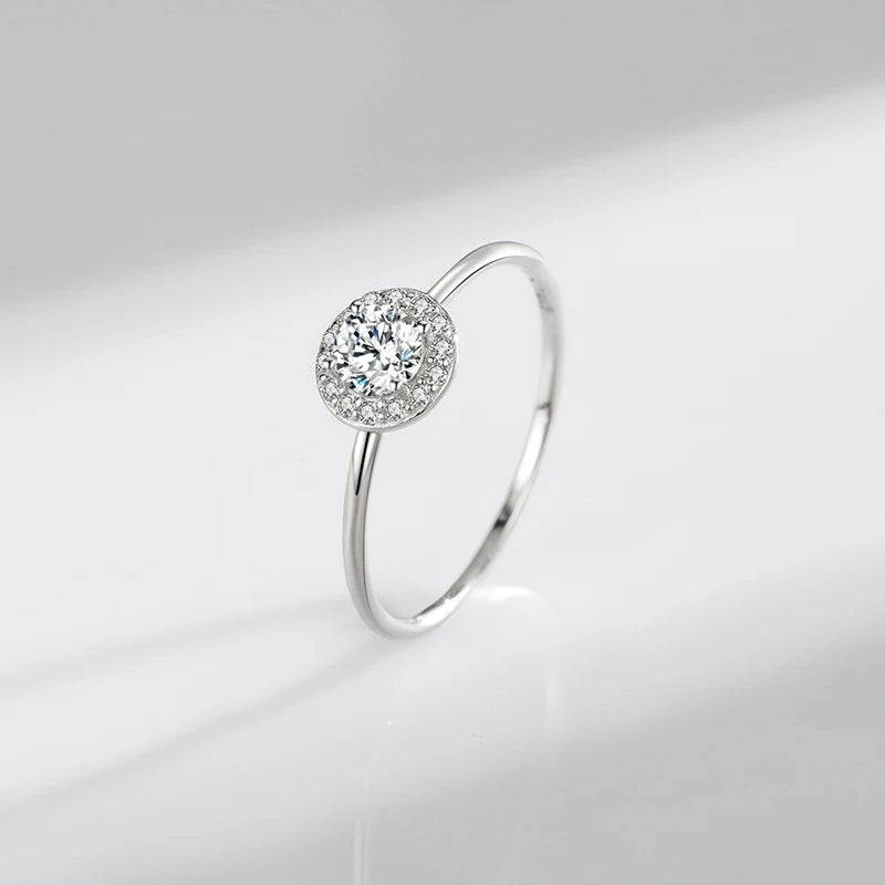 Wedding band rings pairing shown with an engagement ring engagement ring