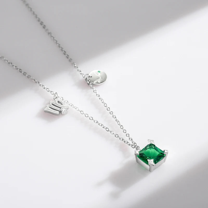 Necklace silver sterling Virgo zodiac symbol style piece