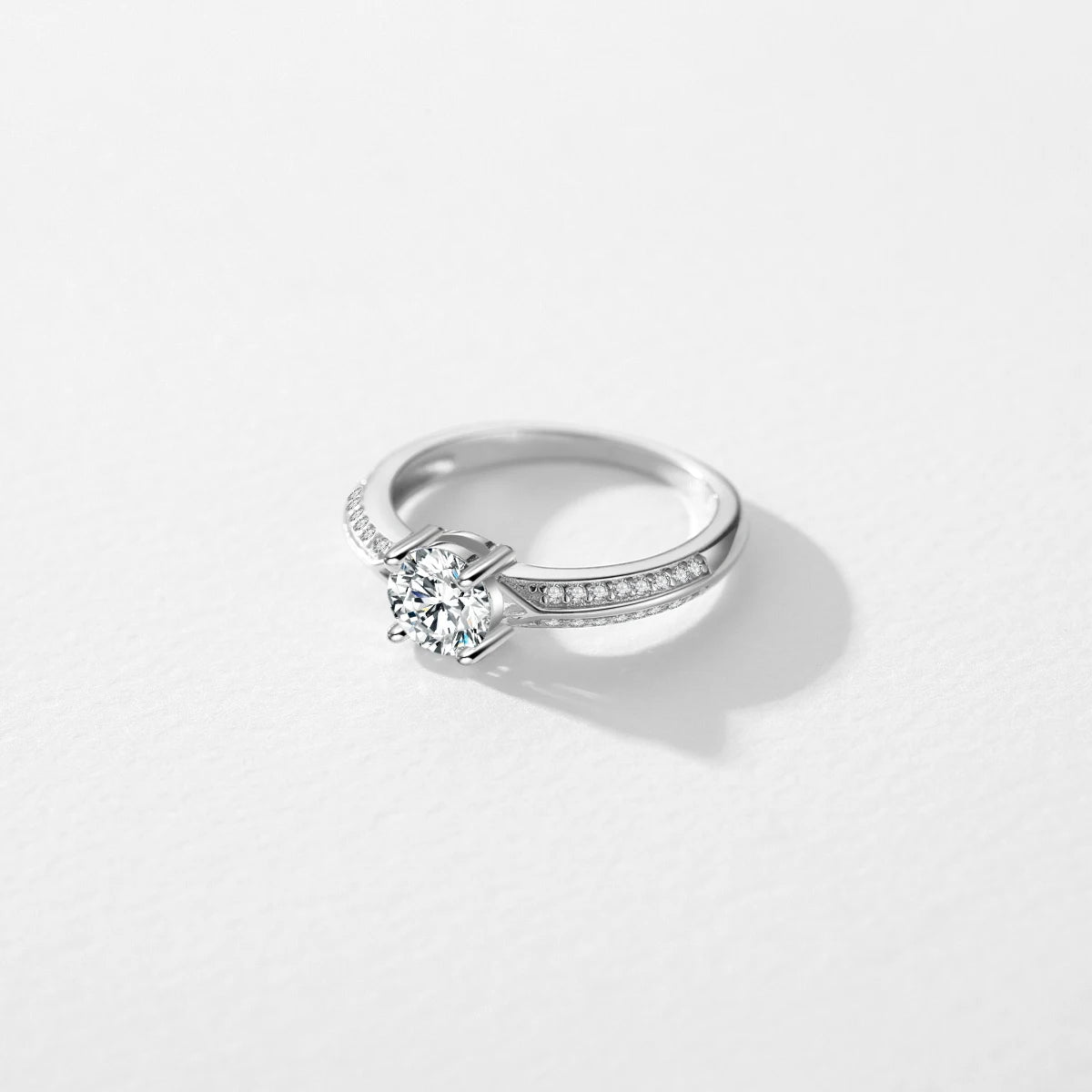 Ring in wedding style presented as a timeless engagement ring