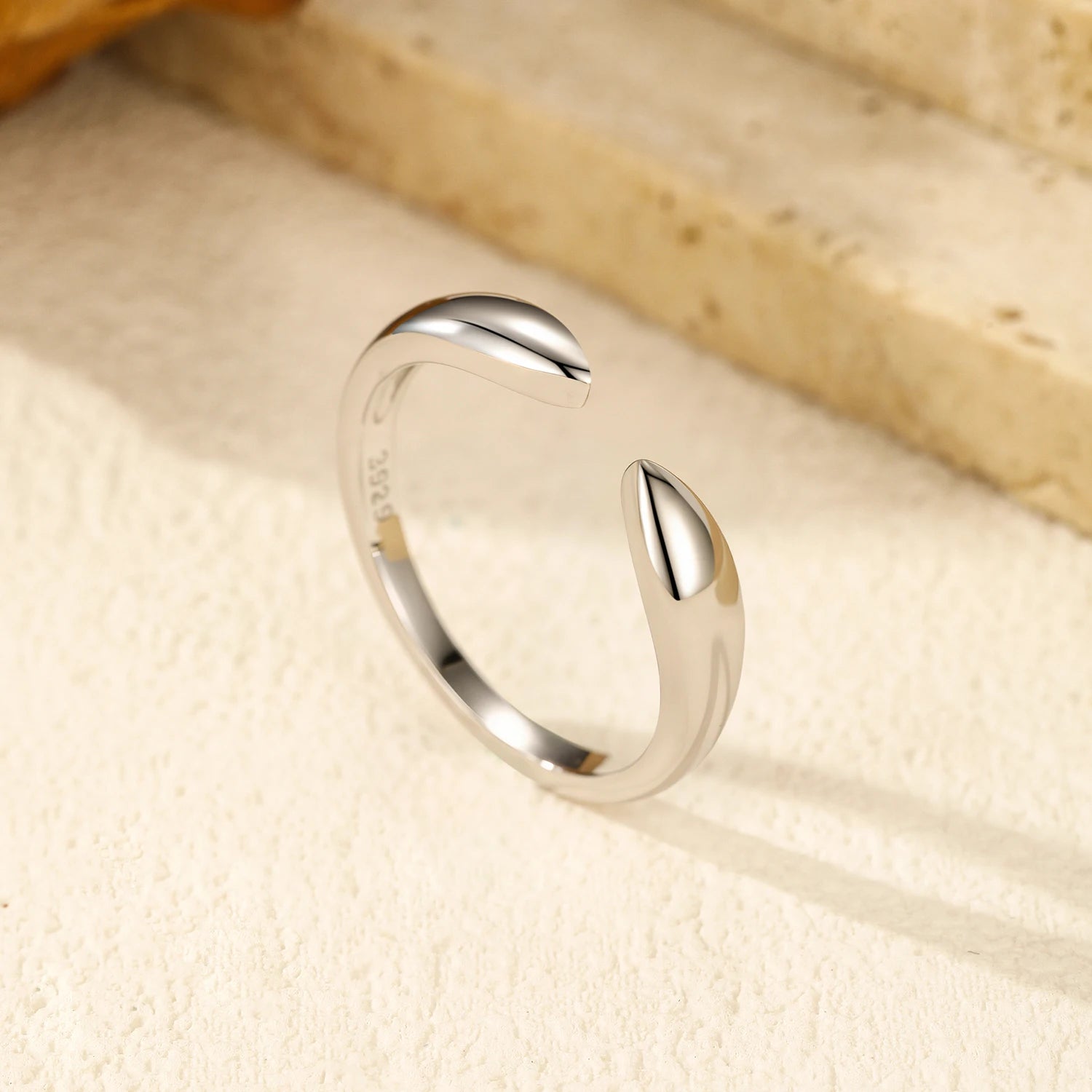 925 sterling silver ring modern minimal design for women