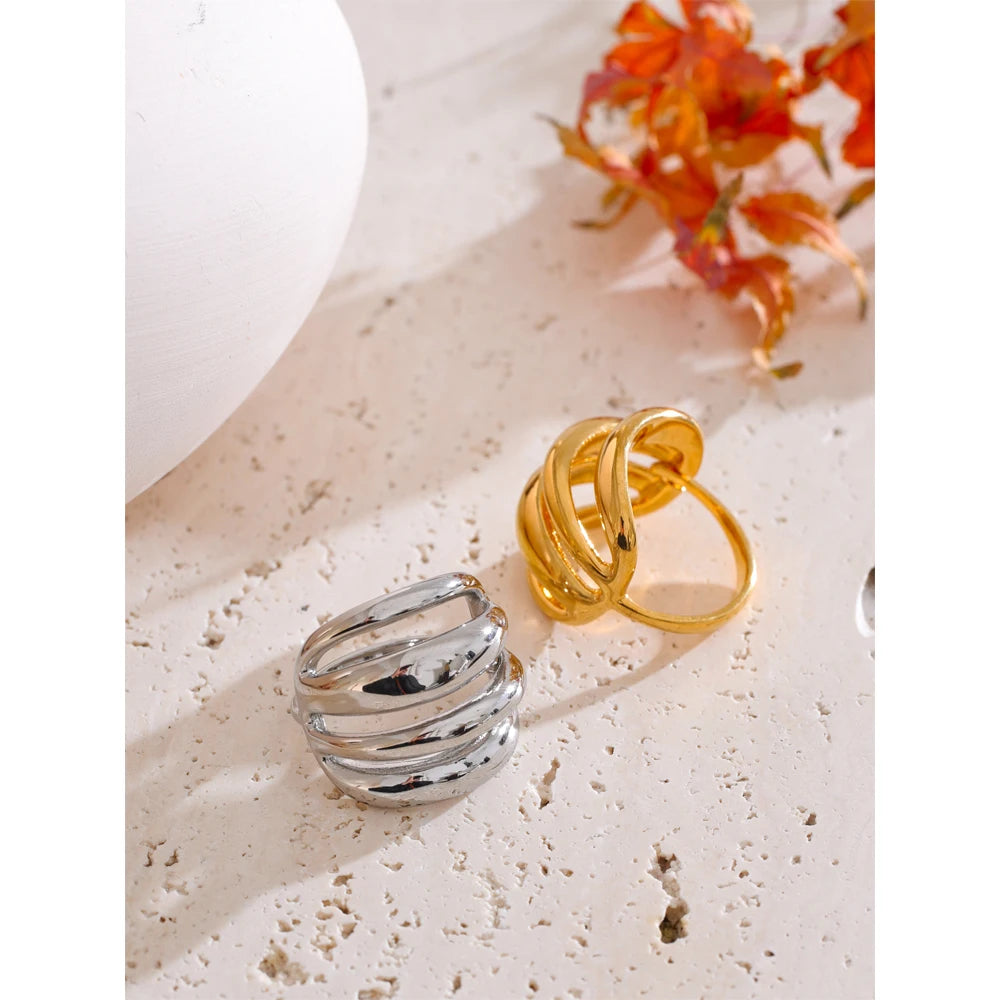 Minimalist ring jewelry for women with smooth ring size from ring fit