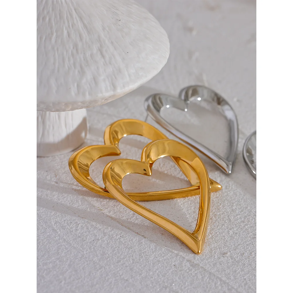 Minimalist stud earrings gold a earrings crafted in stainless steel