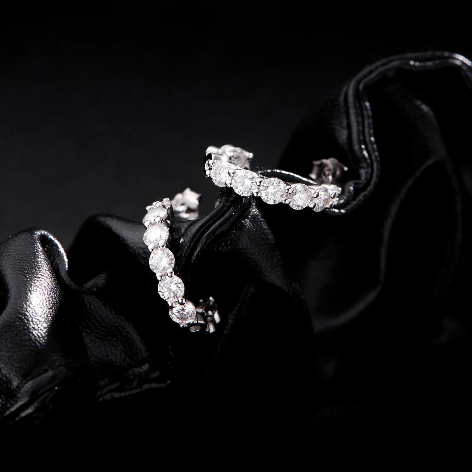 Sterling silver earrings presented as silver hoop earrings for timeless style