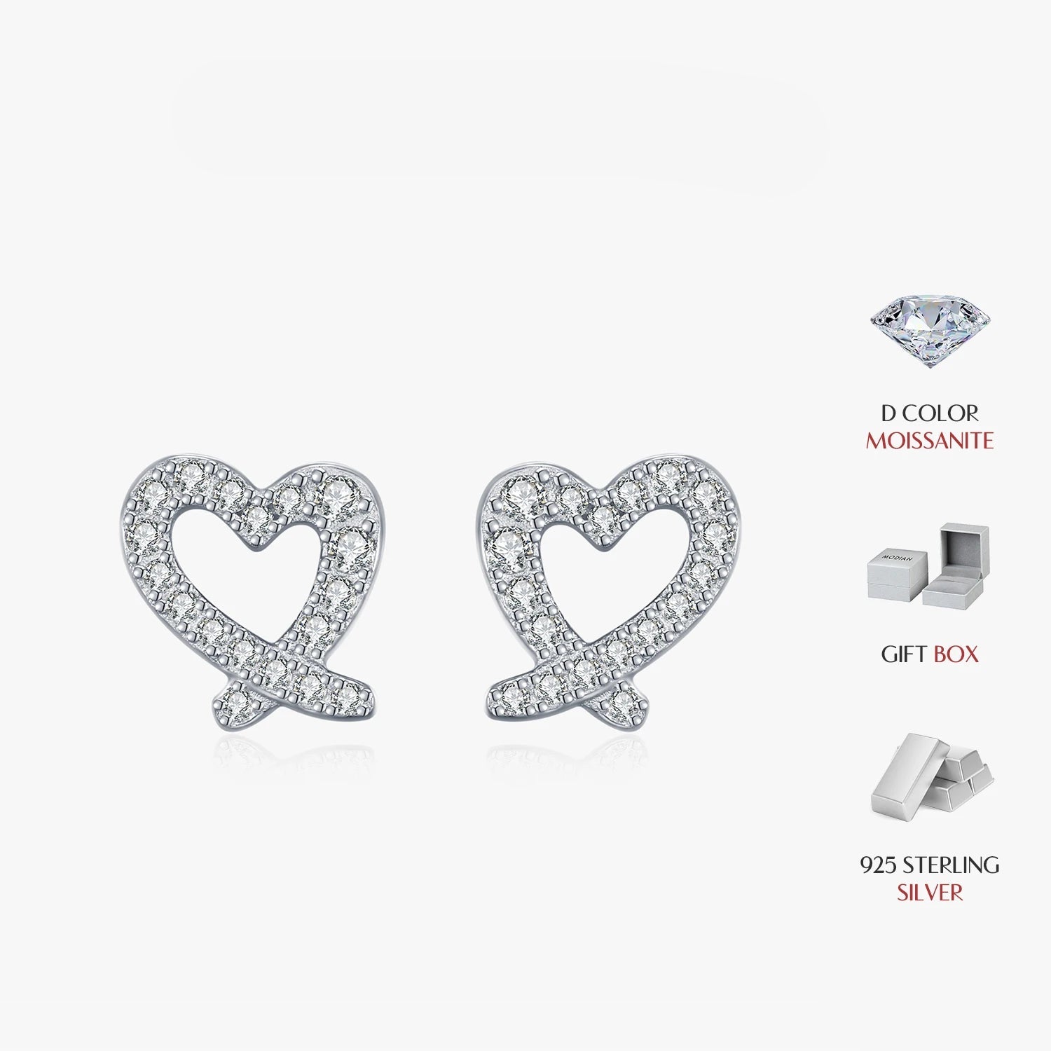 Lightweight sterling silver earrings ideal for everyday wear