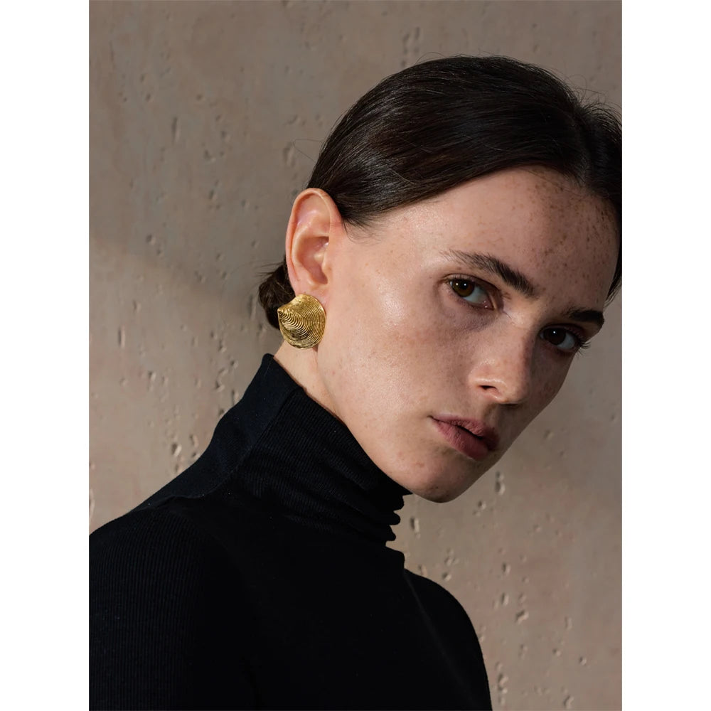 Chic earrings earrings gold pairing with a graceful necklace