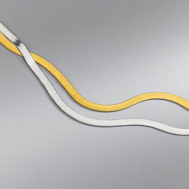 Shining snake choker silver tone jewelry statement piece