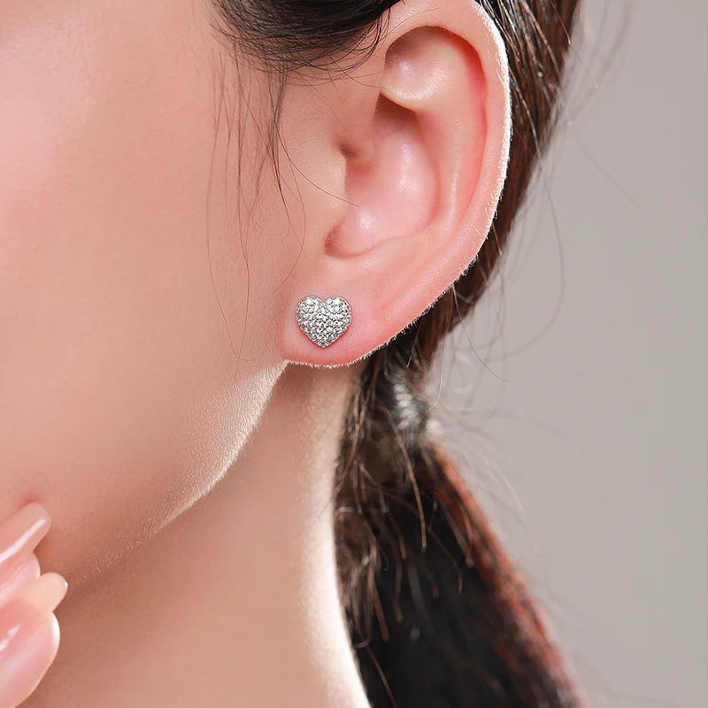 925 sterling silver finish on a graceful earrings set