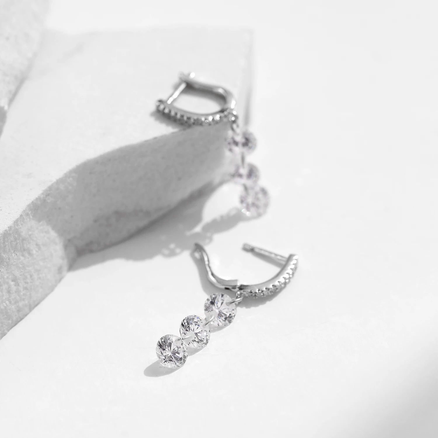 Cute earrings style in sterling silver for effortless wear
