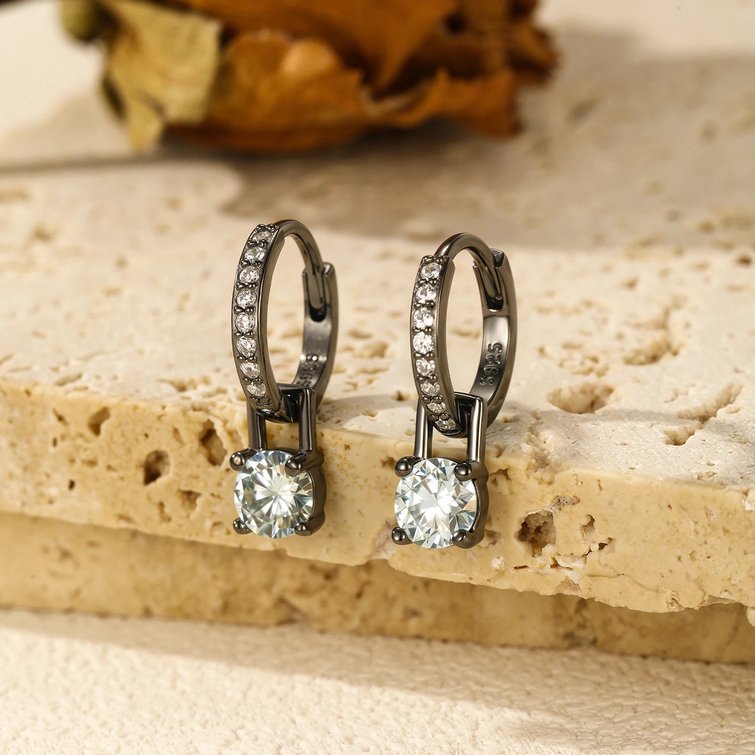 925 silver earrings hoop earrings arranged for a polished jewelry sets look