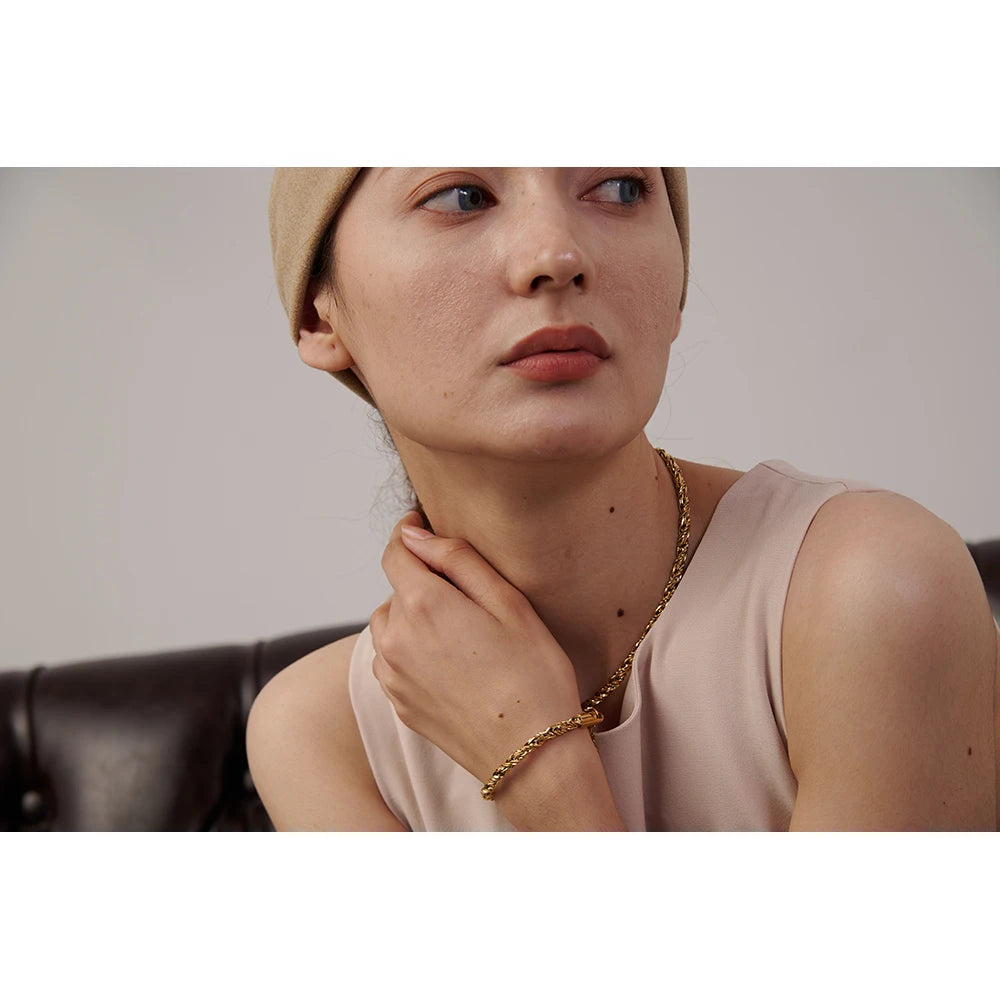 Gold necklace necklace styled with gold in necklace highlights