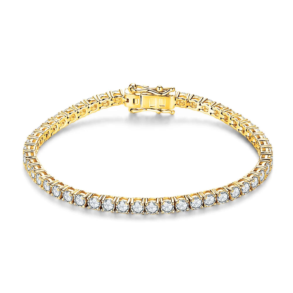Gold bracelet bracelet design with white gold plated glow