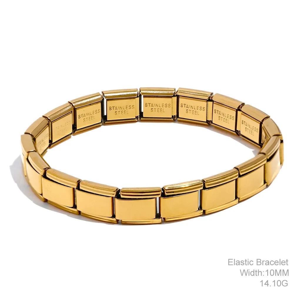 Luminous bracelet with gold edges for modern styling