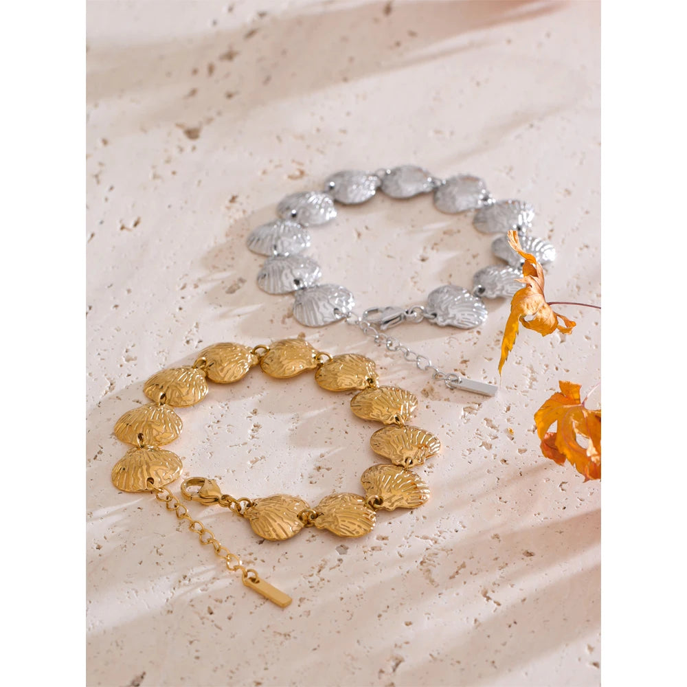 Necklace chain with gold finish shown in fashion jewelry style