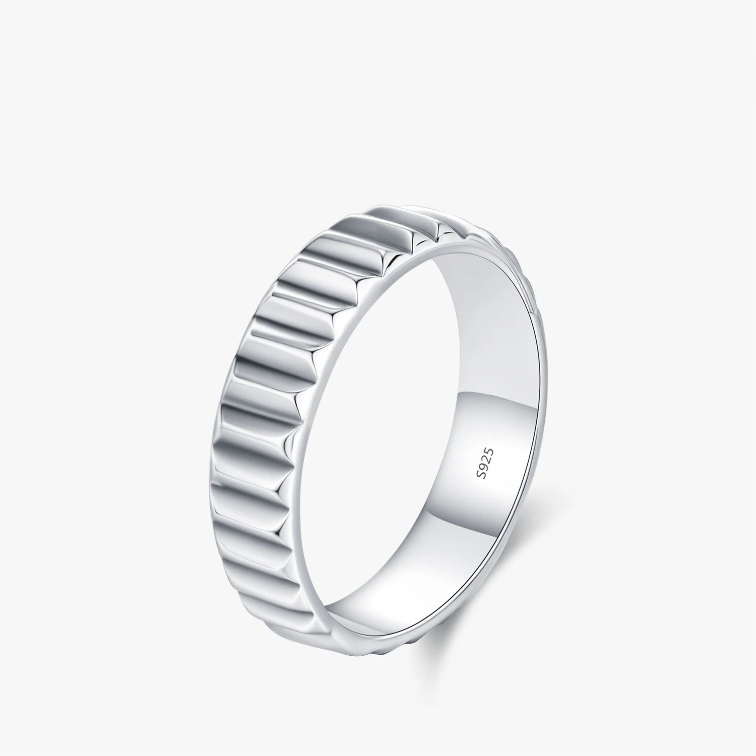 Vintage eternity band ring crafted in 925 sterling silver with smooth polish