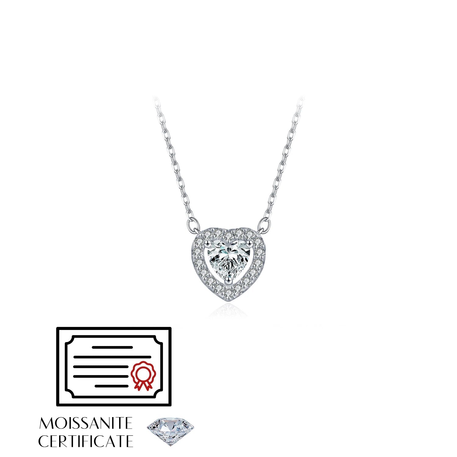 Dainty moissanite jewelry necklace for daily elegance
