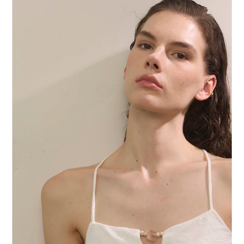 Waterproof jewelry heart earrings that clip on for daily style